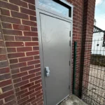 Ascot Personnel Access Steel Hinged Door with Glazed Overpanel